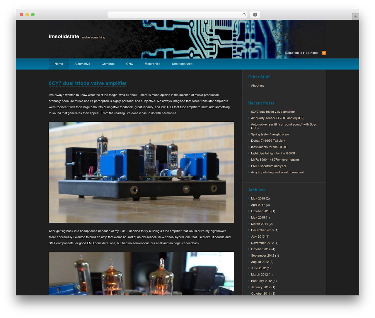 deCoder theme WordPress - imsolidstate.com