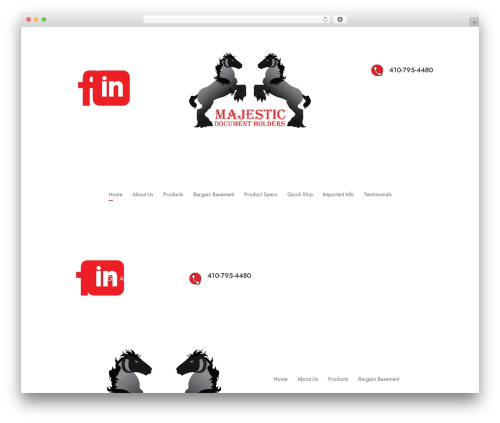 Divi company WordPress theme - majesticholders.com