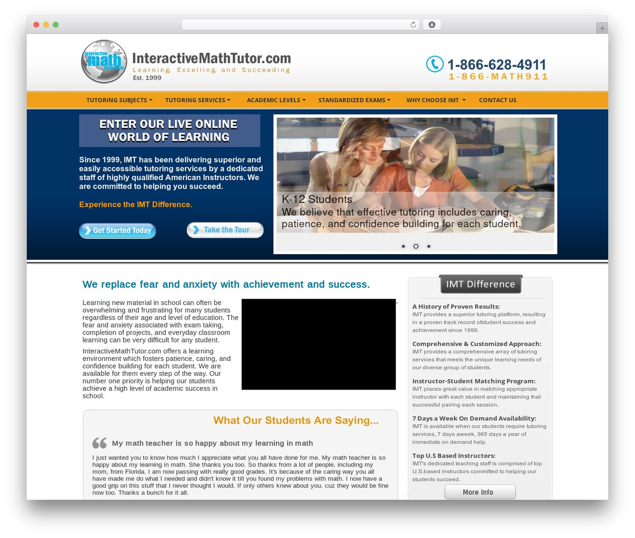 Interactive Math Tutor Theme WordPress page theme - interactivemathtutor.com