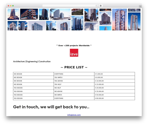 Ona free WordPress theme - izve.com