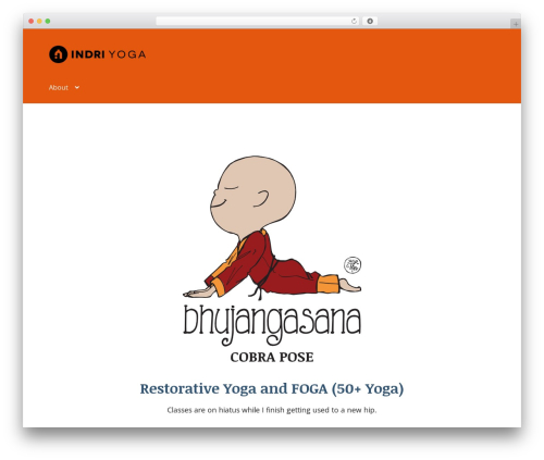 Storefront WordPress website theme - indriyoga.com