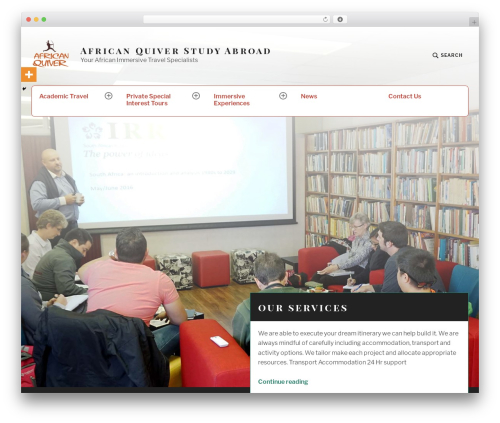 TextBook WordPress travel theme - africanquiver.co.za