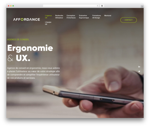 theTheme WordPress theme - affordance.fr