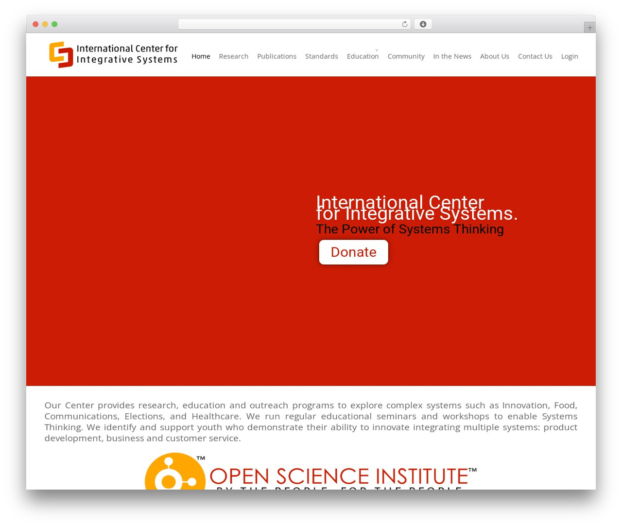 WordPress theme Divi - integrativesystems.org