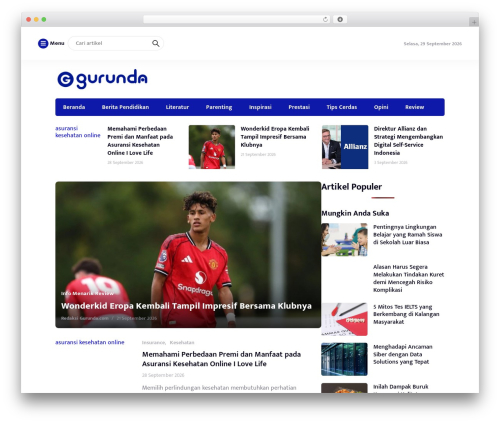 WordPress theme Raylight - gurunda.com