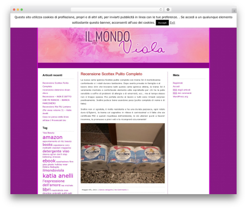 WordPress theme Red Light - ilmondoviola.com