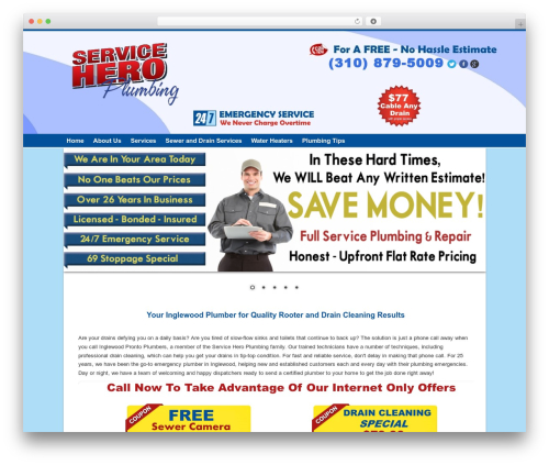WordPress theme SmallBiz Dynamic - inglewoodplumber.org