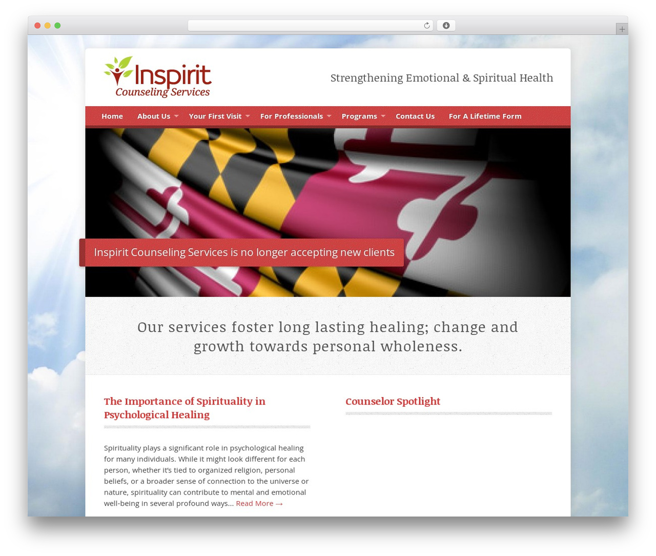 WordPress website theme Risen - inspiritmaryland.org WordPress website theme Risen - inspiritmaryland.org