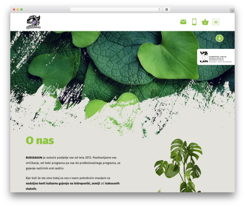 Best WordPress theme Bud season - budseason.eu