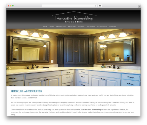 Catalyst WordPress theme for business - interactiveremodeling.com