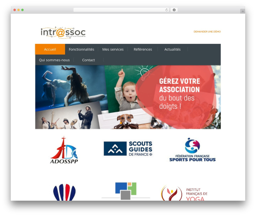 Increase WordPress website theme - intrassoc.com