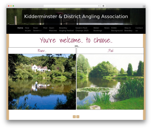 KDAA theme WordPress - kdaafishing.co.uk