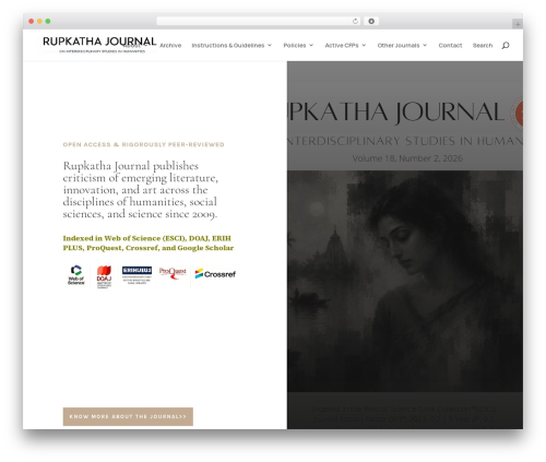 WordPress theme Divi - rupkatha.com