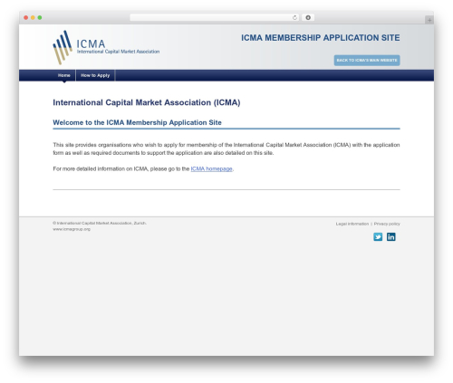 WordPress theme icma - icmamembership.org
