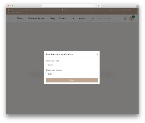 WordPress theme Morrison - zaschahair.com