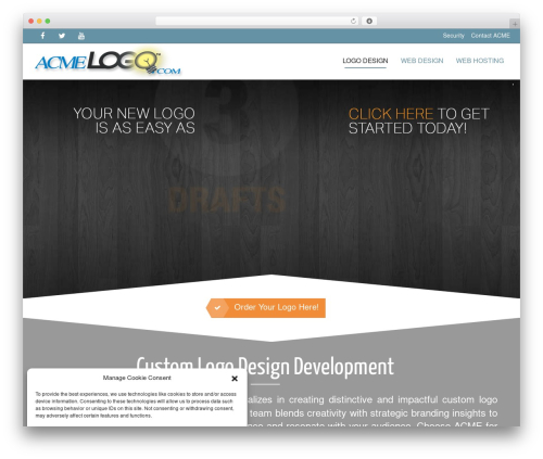 Angle theme WordPress - acmelogo.com
