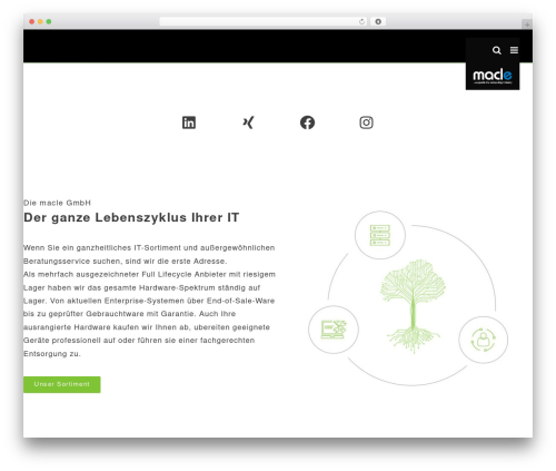 Avada business WordPress theme - macle.com