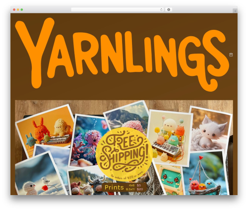 Barebones best WordPress theme - yarnlings.com