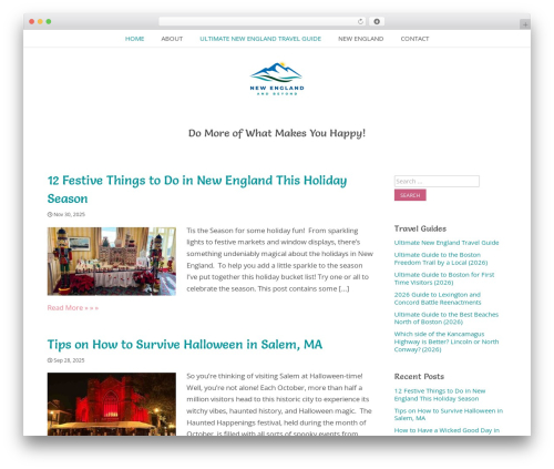 Birch WordPress theme - newenglandandbeyond.com