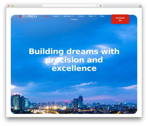 Builtup WordPress theme - binapadu.com