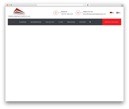constructo WordPress website theme - nowoczesneelewacje.com