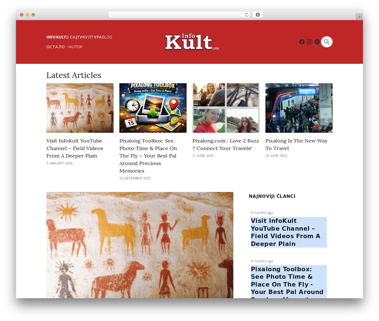 Continuum WordPress theme - infokult.altervista.org