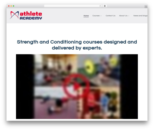 Course Maker Pro premium WordPress theme - athleteacademy.net