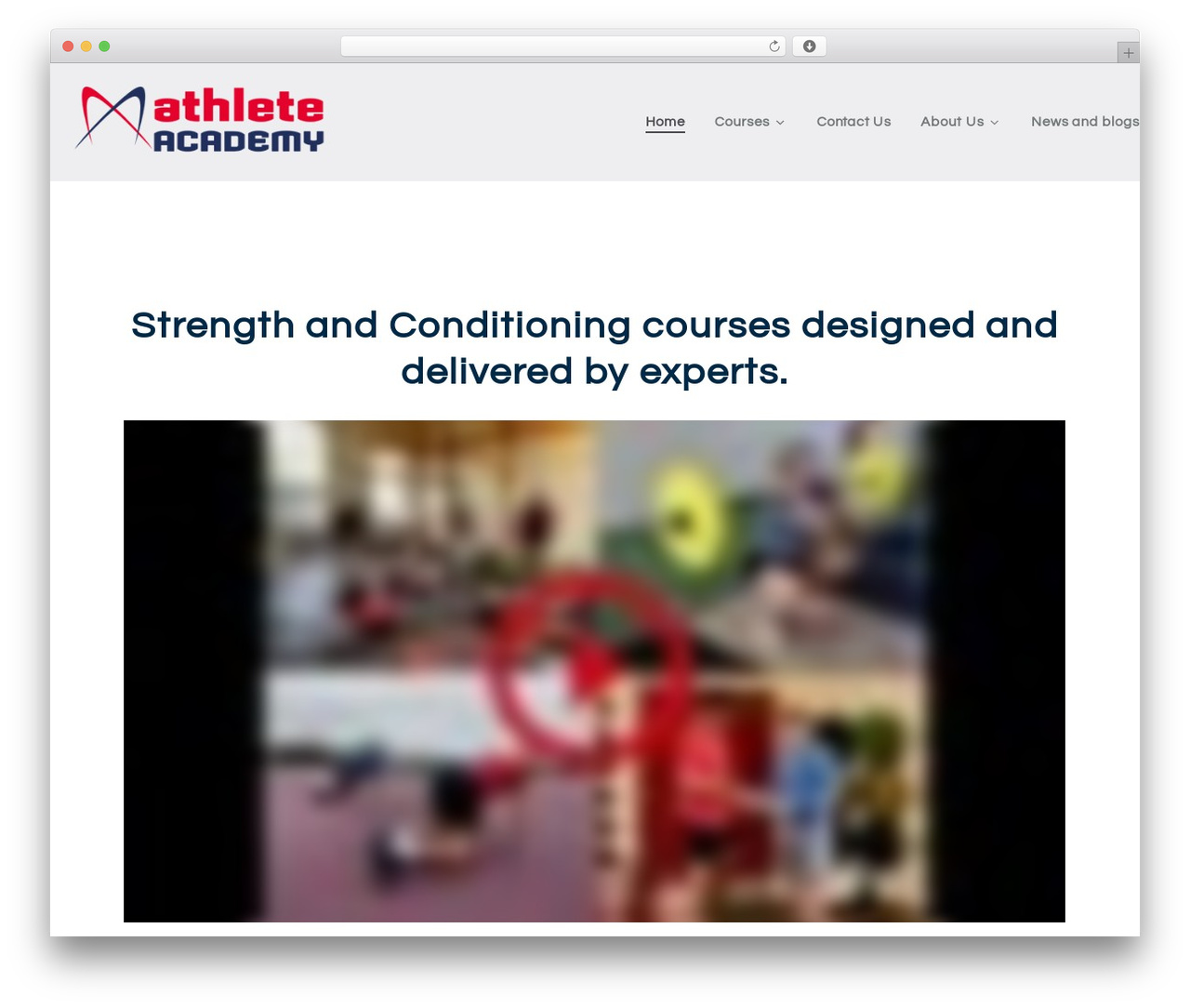 Course Maker Pro premium WordPress theme - athleteacademy.net