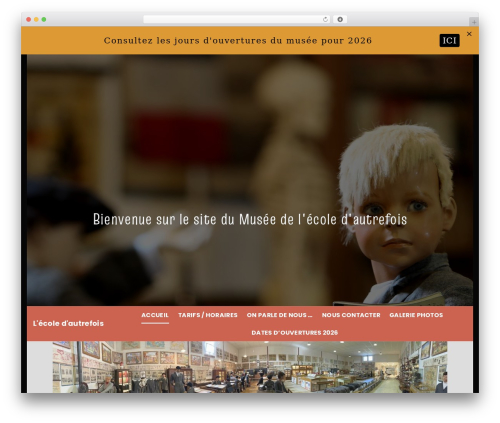 exs WordPress website theme - lecoledautrefois.net