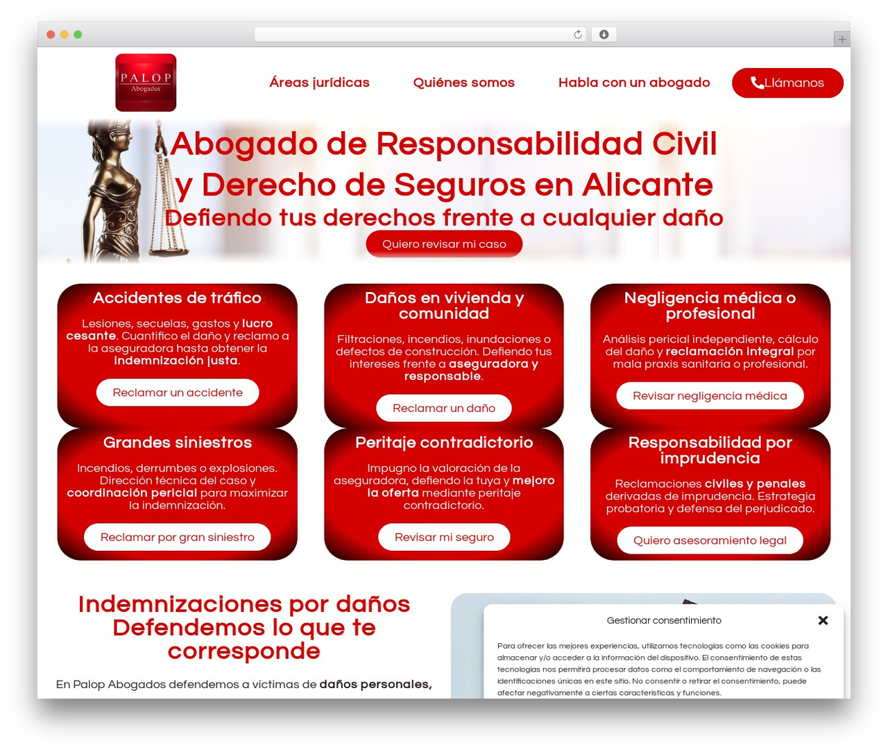Genesis WordPress theme - palopabogados.com