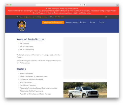 MultiPurpose WordPress theme - psregion.ca