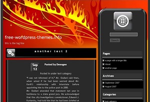 on-fire WordPress theme by deeogee