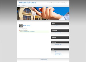 Residential Loans WordPress theme design