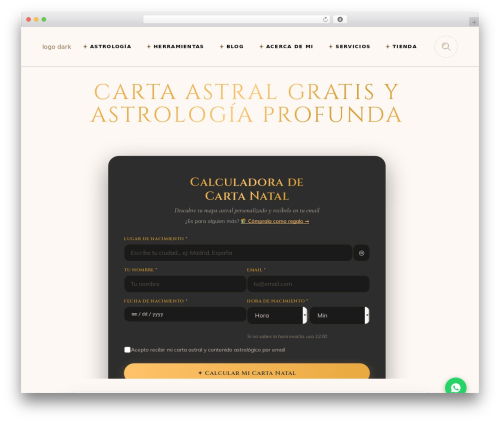 Synastry WordPress website theme - astroguiaparati.com