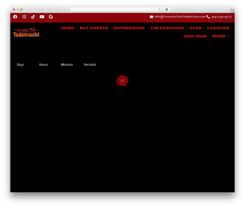 Wedesigntech portfolio WordPress plugin - terroronthetimberfarm.com