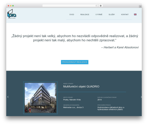 WordPress theme Ipra - ipra.cz