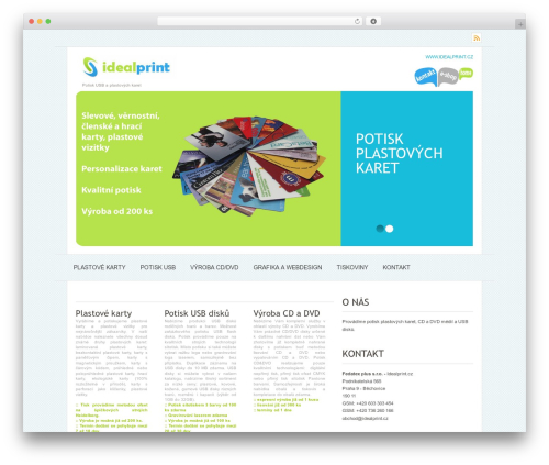 WordPress theme Perfect - idealprint.cz
