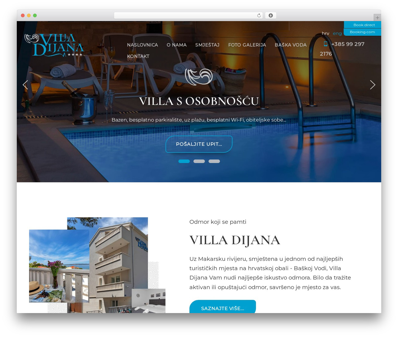 WordPress theme w4w - villa-dijana.com