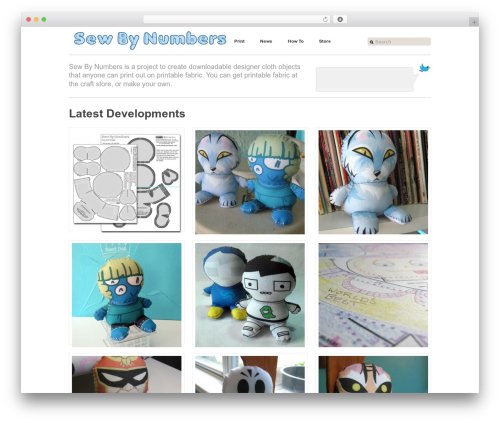 Work-a-holic WordPress theme design - sewbynumbers.com