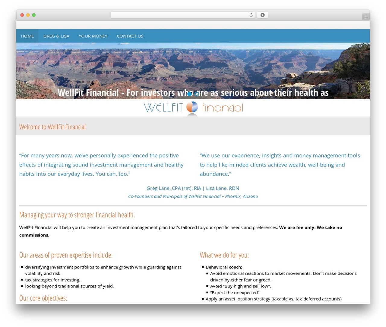 Accesspress Pro WordPress theme - wellfitfinancial.com