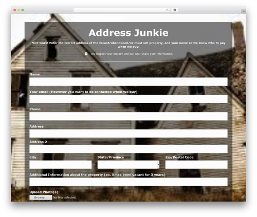 Insite plugins WordPress plugin - addressjunkie.com