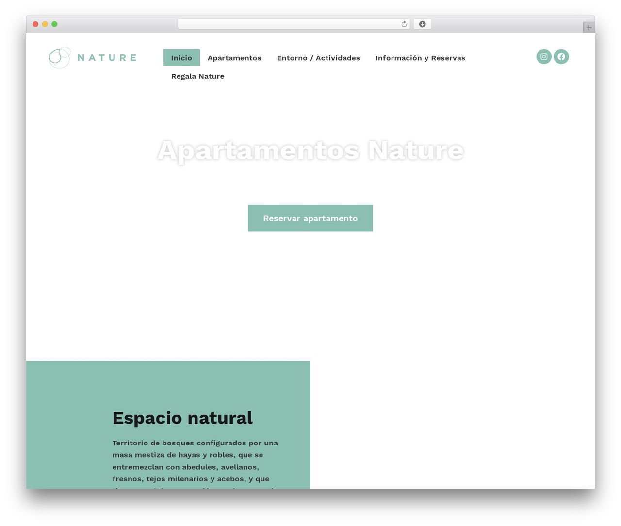 Bellevue theme WordPress - apartamentosnature.com