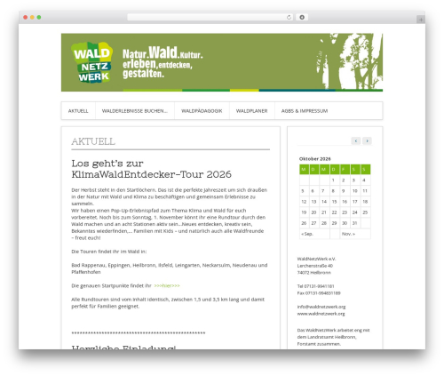 Contango WordPress theme design - waldnetzwerk.net