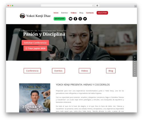 Divi WordPress theme - yokoikenjioficial.com