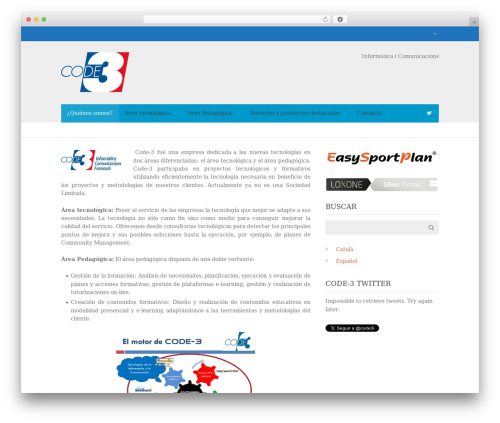 Eloquence WordPress theme - web.code3.es Eloquence WordPress theme - web.code3.es