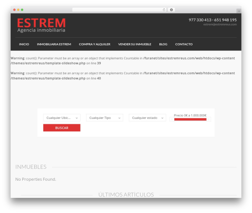 Estrem Reus Child WordPress theme - estremreus.com
