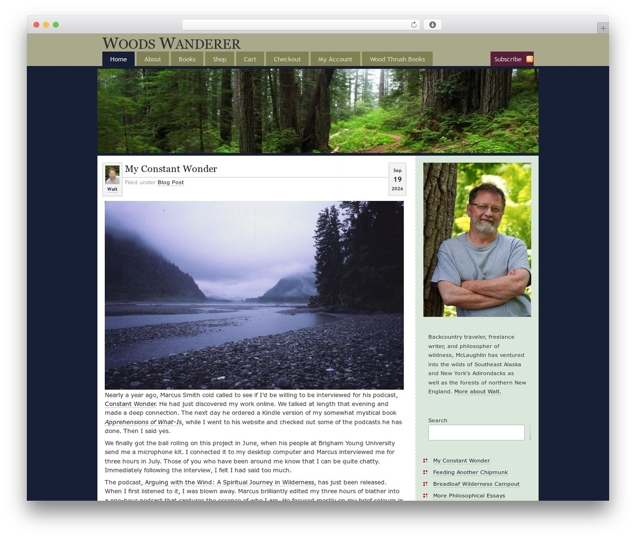 GloriousFuture theme WordPress - woodswanderer.com
