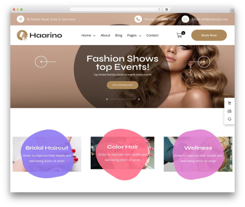 Haarino best WordPress theme - wordpress.vecurosoft.com/haarino