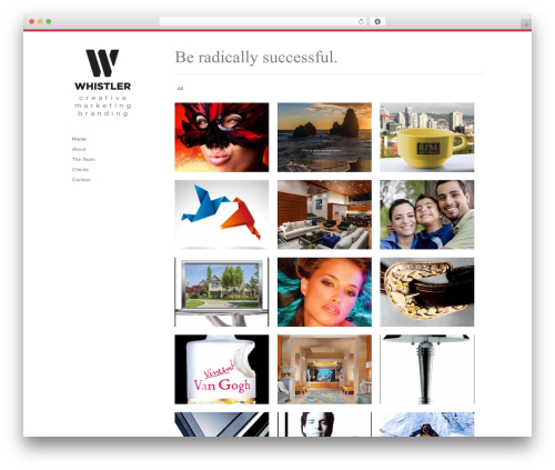 Infinity best WordPress theme - whistlercreative.com