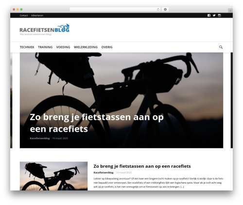 MakeIt WordPress blog theme - racefietsenblog.nl